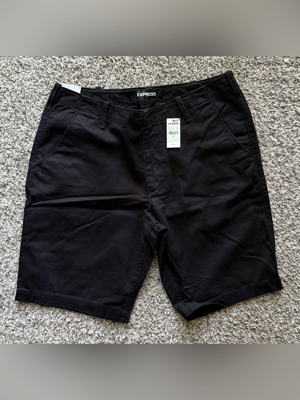 Express Men’s Black Chino Shorts